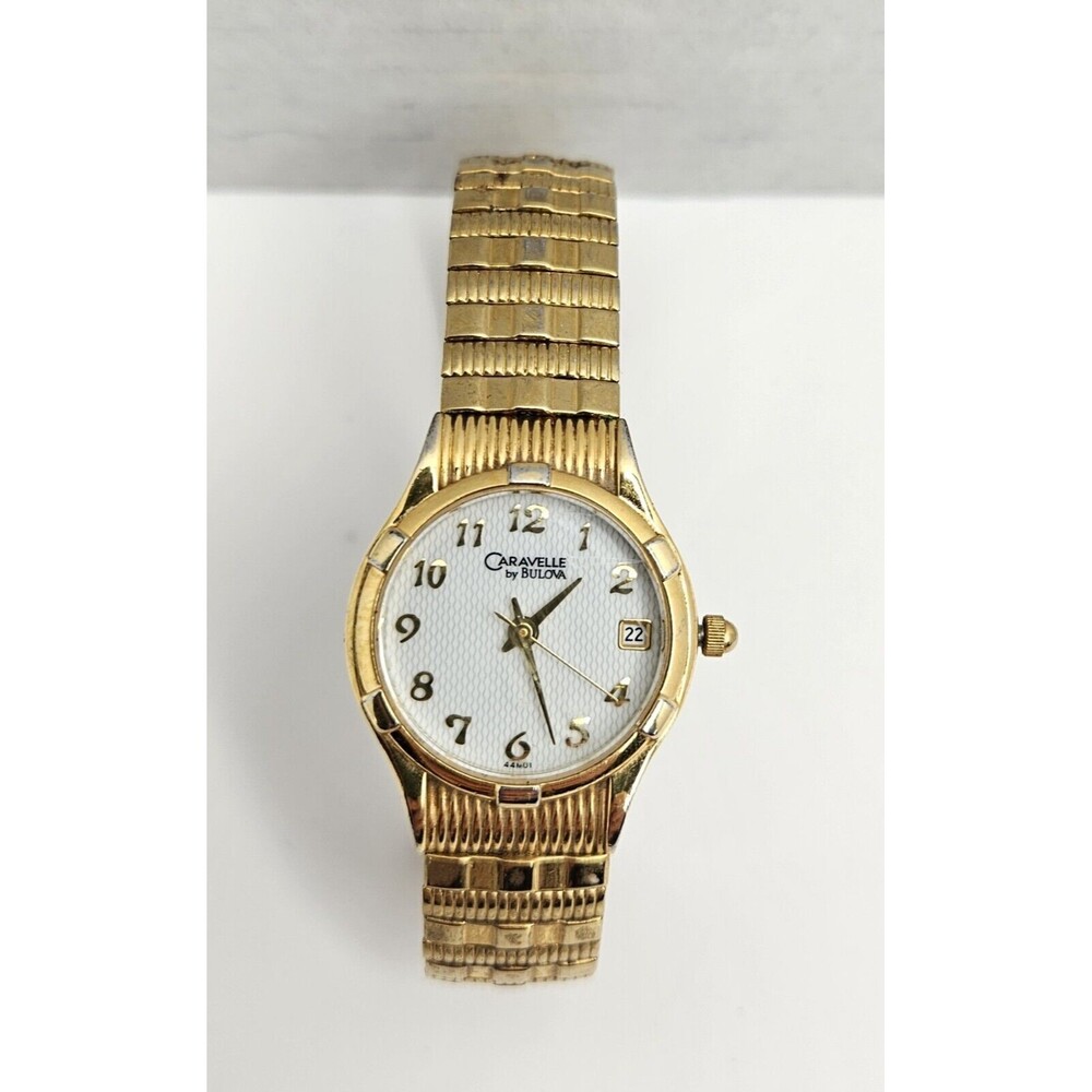 Bulova Caravelle Women’s Gold Tone Date Stainless Steel  Watch C969582